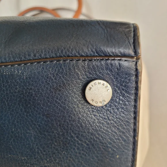 Michael Kors Large Sophie Zip Top Satchel Colorblock Leather With Strap - Picture 9 of 15